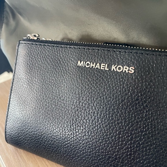 Michael Kors Black Textured Wallet - Picture 2 of 13